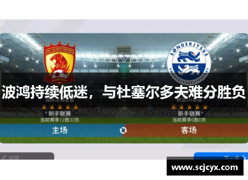 波鸿持续低迷，与杜塞尔多夫难分胜负